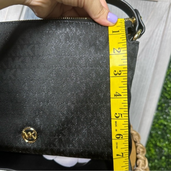 Mk shailene black gold studded pull zip nwt - Picture 15 of 15